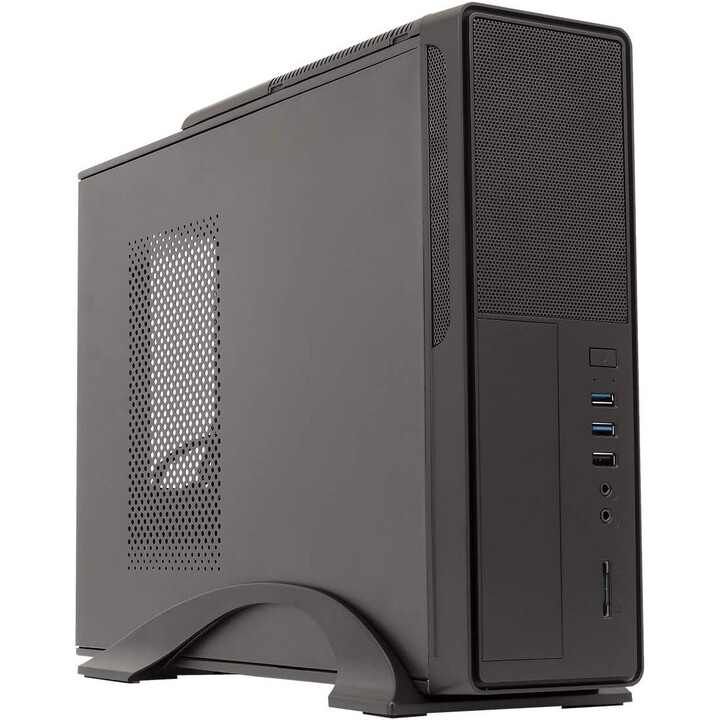 Caja sobremesa/micro-atx unyka uk2010 slim 300w 85+ usb3.0 negra