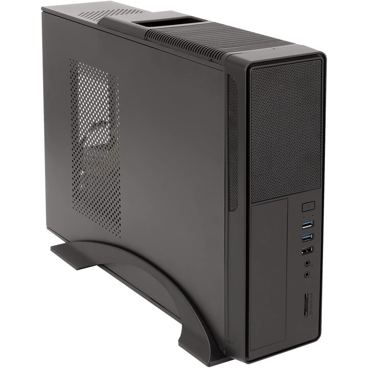 Caja sobremesa/micro-atx unyka uk2010 slim 300w 85+ usb3.0 negra