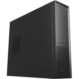 Custodia sottile per desktop/micro-ATX Unyka uk3001 con sorgente USB 3.0 nera
