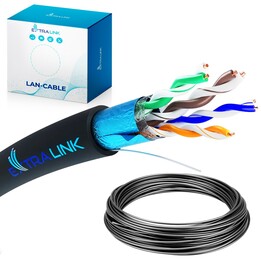 Extralink Cat5e FTP (f/utp) Exterior | Par trenzado | 50M