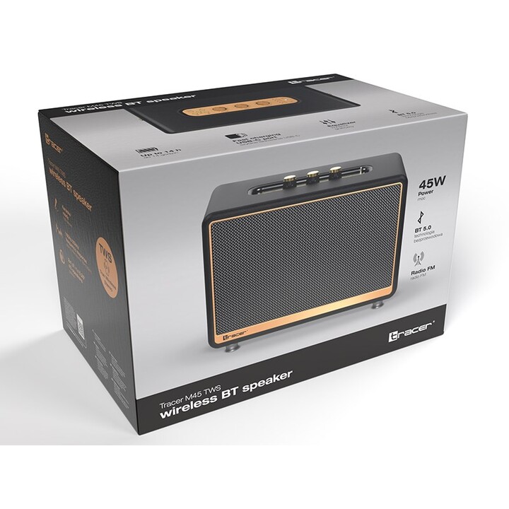 Tracer M45 TWS bluetooth speaker 45W black TRAGLO47248