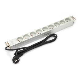 Digitus A-19-STRIP-3-IMP unidad de distribución de energía (PDU) 1U Blanco 9 salidas AC