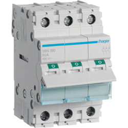 SBN390 INTERRUPTEUR ISOLANT SECTIONNEUR 100A 3P 3M 400V AC