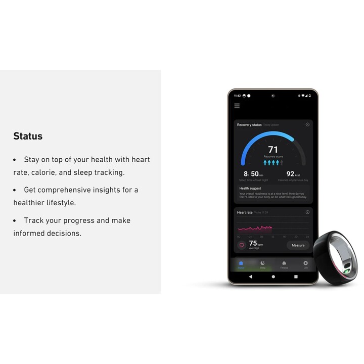HiFuture Future Ring/57 mm Schwarz – Smart Ring
