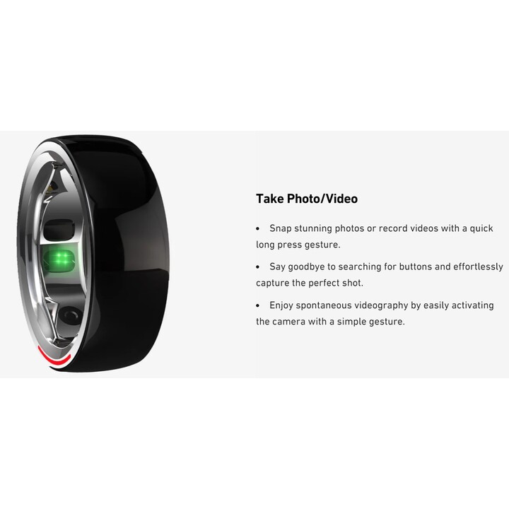 HiFuture Future Ring/57 mm Schwarz – Smart Ring