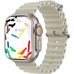 DT NO.1 V9 Ultra 2 Prata - Relógio inteligente