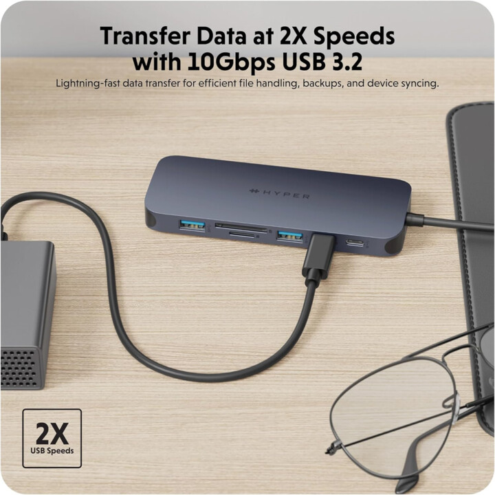 Hub usb-c 6 puertos