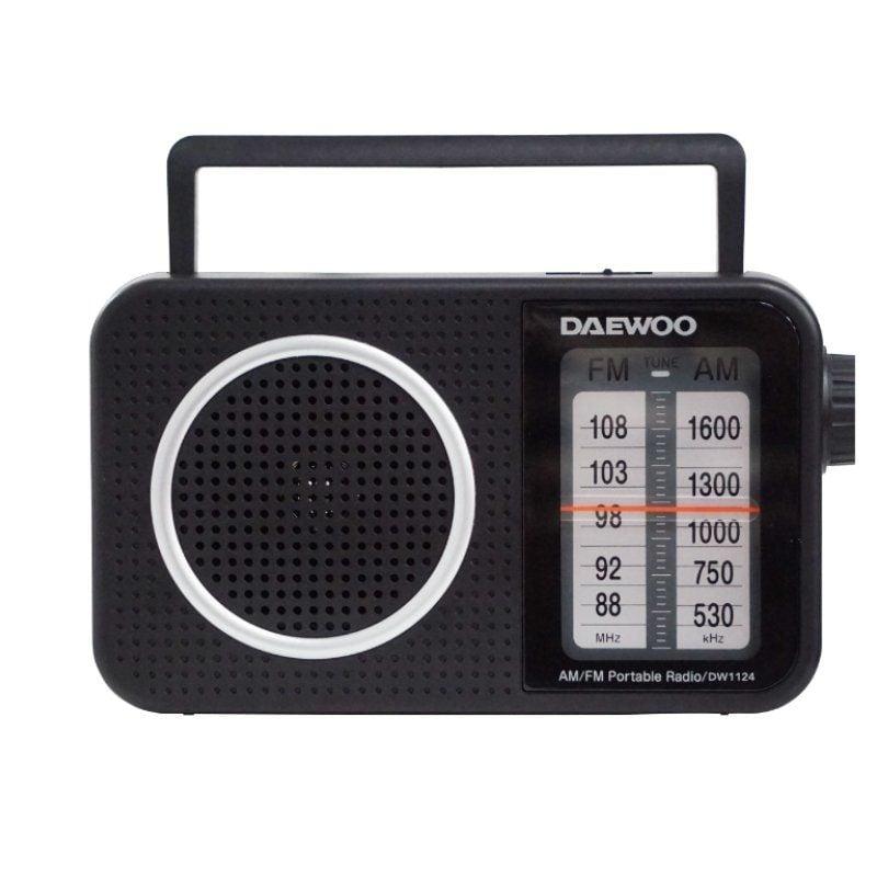 Rádio Portátil Daewoo DW1124/Preto