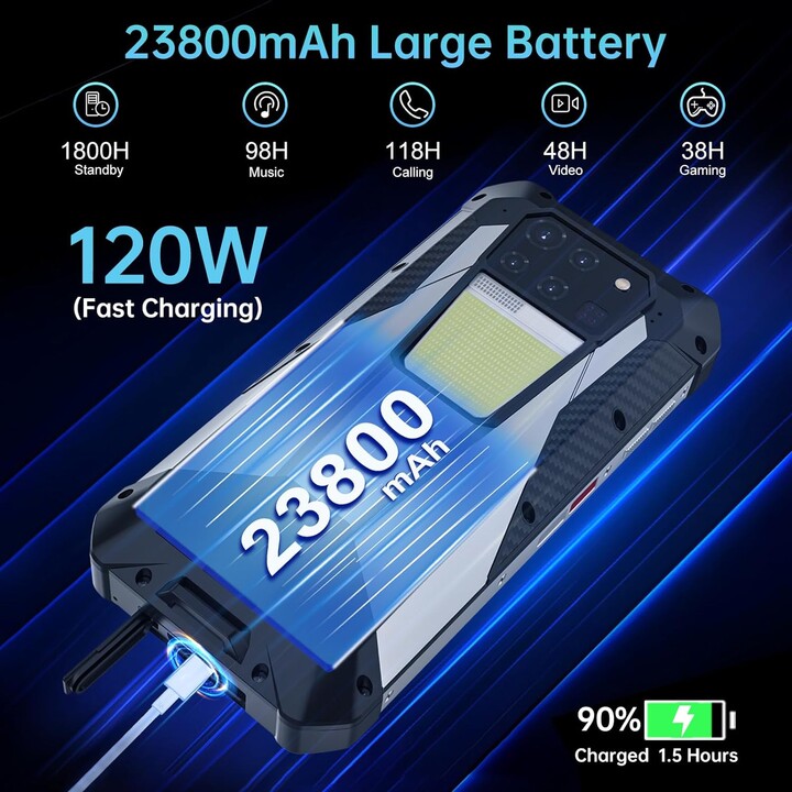 Unihertz 8849 Tank 3 Pro 5G 16GB 512GB Dual Sim Negro