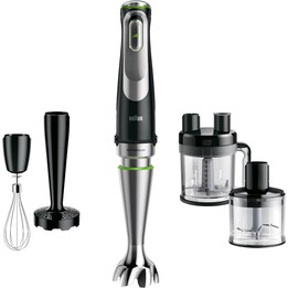 Braun MultiQuick 9 MQ 9187XLI 0,6 l Pürierstab 1200 W Schwarz , Edelstahl