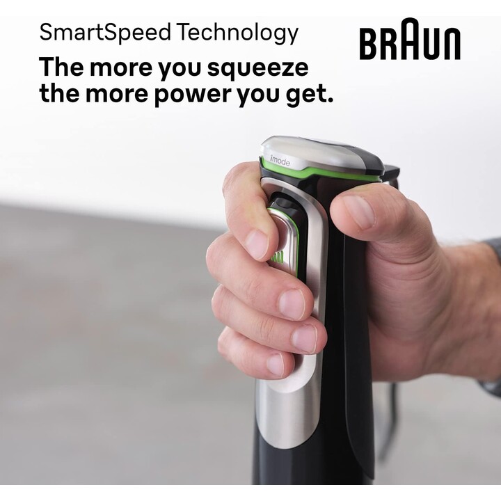 Braun MultiQuick 9 MQ 9187XLI 0,6 L Mélangeur par immersion 1200 W Noir, Acier inoxydable