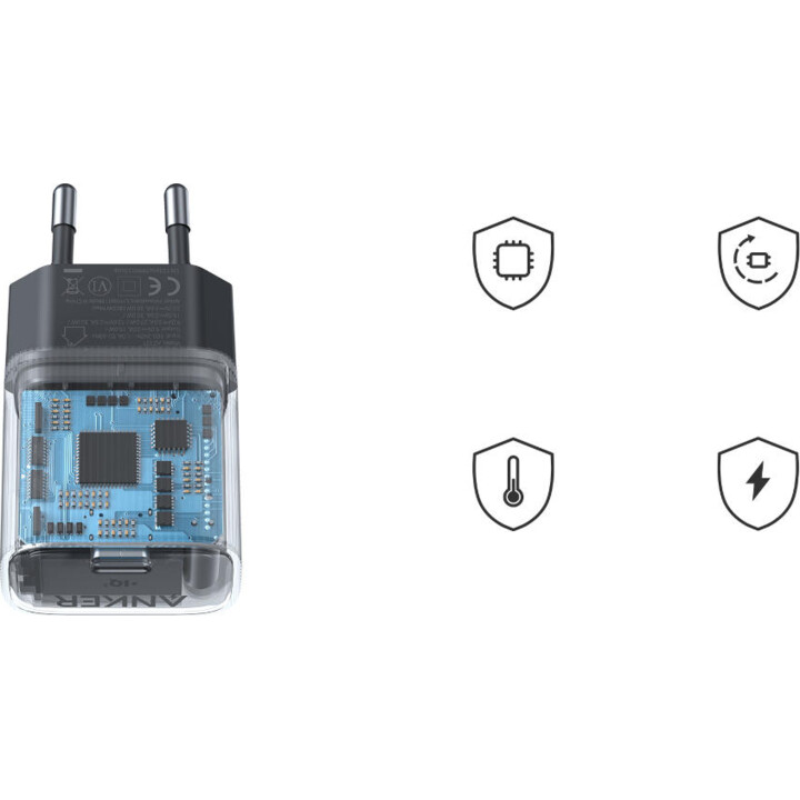 Cargador Anker 511 Nano 4 30W USB-C negro