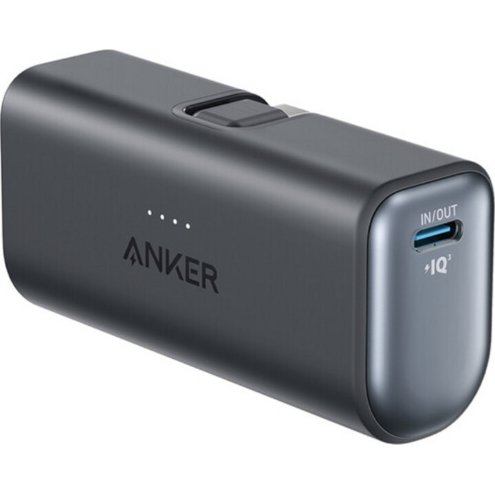 Powerbank Anker Nano 5000mAh 22.5W con conector USB-C incorporado negro