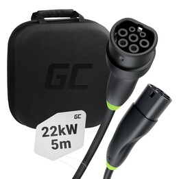 Cabo de carregamento de veículo elétrico Green Cell EVKABGC01 tipo preto 2 3 5 m
