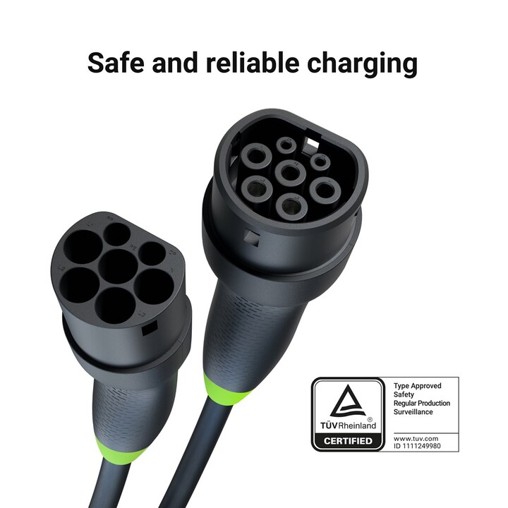 Green Cell EVKABGC01 LadekabelfürElektrofahrzeuge Schwarz Typ 2 3 5 m