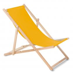 Silla de madera hecha de madera de haya de calidad con tres posiciones ajustables del respaldo - Color oro GreenBlue GB183