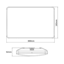 Maclean MCE292 W LED-Hausnummernleuchte Dämmerungssensor weiß