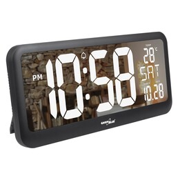 Orologio da parete a LED extra large GreenBlue, temperatura, data, GB214