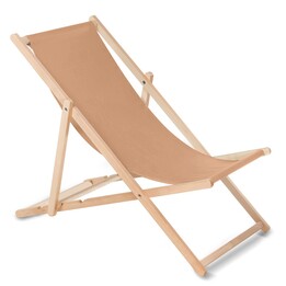 Silla de madera hecha de madera de haya de calidad con tres posiciones ajustables del respaldo - Color marrón claro GreenBlue GB