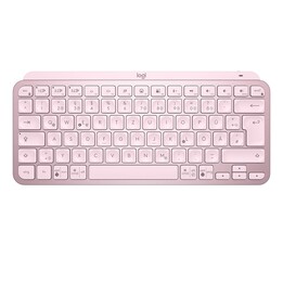 Logitech MX Keys Mini Teclado RF Sem Fios + Bluetooth QWERTY Inglês Rosa