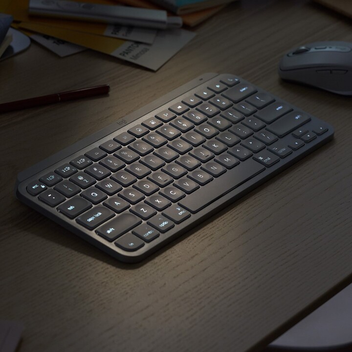 Logitech MX Keys Mini Kabellose beleuchtete Minimalist-Tastatur