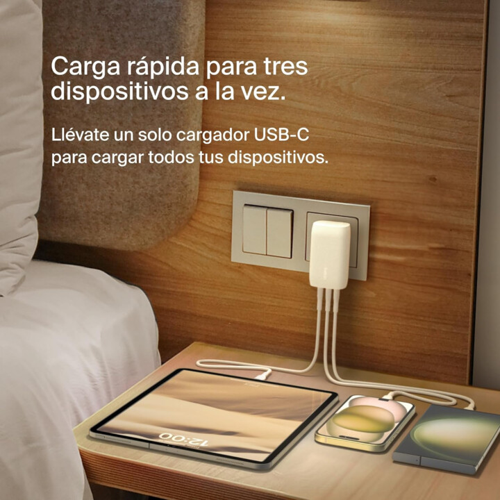 Chargeur mural Belkin 67w usb-c avec pps Blanc