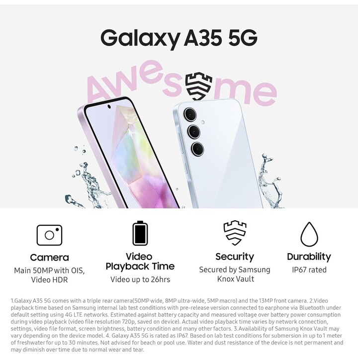 Samsung Galaxy A35 5G A356 6GB 128GB Enterprise Edition Marina Militare