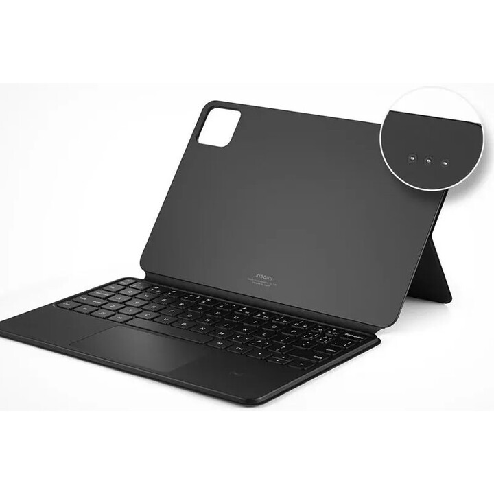 Teclado Xiaomi Pad 6S Pro 12.4 Touchpad Keyboard com Capa Preto