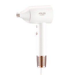 Secador de cabelo Adler | SUPERVELOCIDADE AD 2272 | 1800W | Número de configurações de temperatura 3 | Funções iônicas | Branco