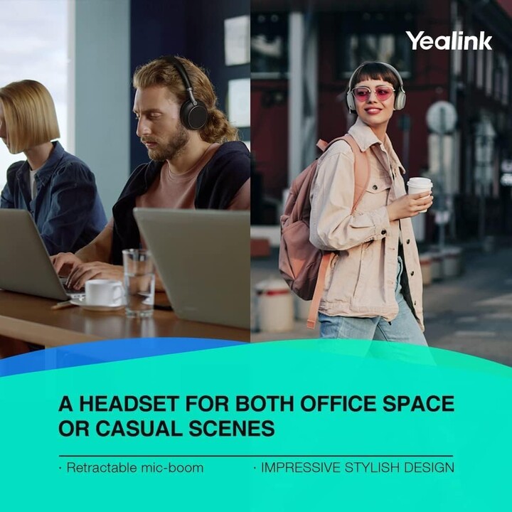 Yealink BH76 Microsoft Teams Schwarz USB-A Bluetooth-Headset