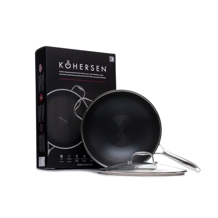 Wok Kohersen Black Cube 32 cm