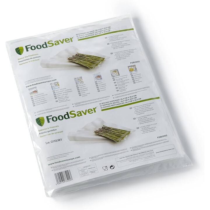 FoodSaver FSB3202-I Sacos para embalagens de alimentos a vácuo 32 peças 28 x 35,6 cm