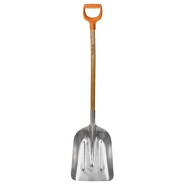 FISKARS 142000, Pala de Aluminio para Nieve y Grano, Plata