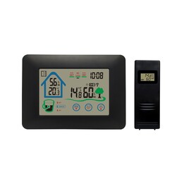 Denver WS-520 Wetterstation mit Außensensor Schwarz