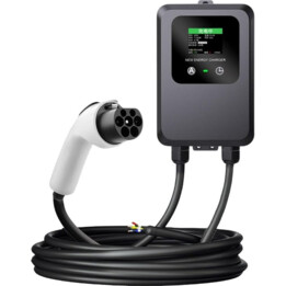 Estação de carregamento 32A/7.0KW/5M para veículos elétricos preto - Carregador Tipo de 2 EV