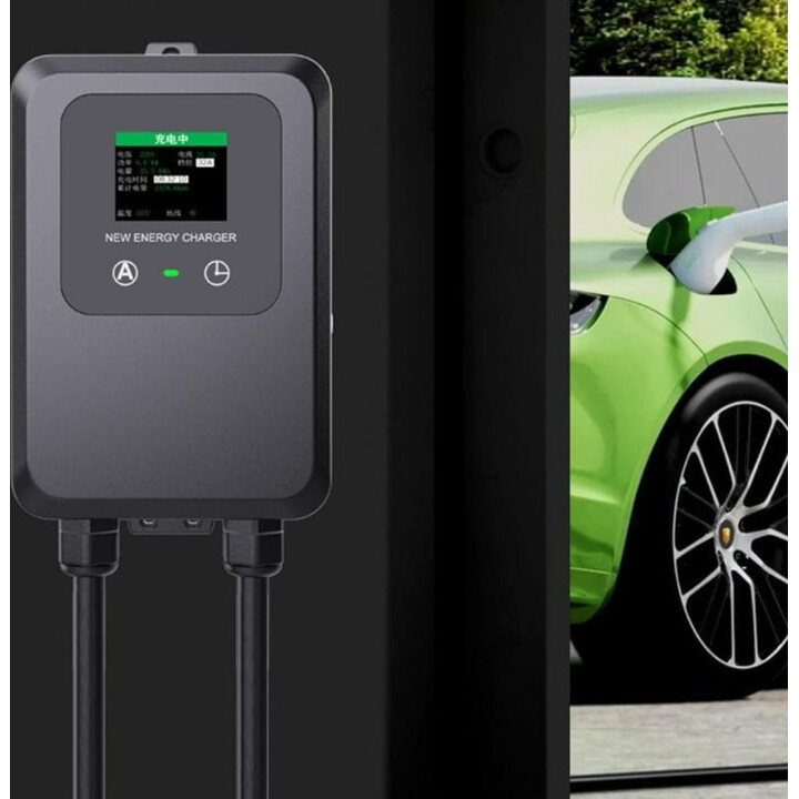 Stazione di ricarica per veicoli elettrici 32A/7,0KW/5M Nero - Caricatore EV di tipo 2