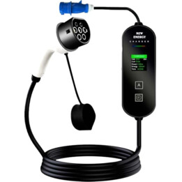 Carregador para carros eléctricos EV Tipo 2 32A/7.0KW/5M com ficha (3Pin)