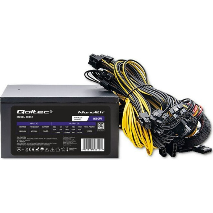 QOLTEC ATX-NETZTEIL 1650W | 80 PLUS PLATIN