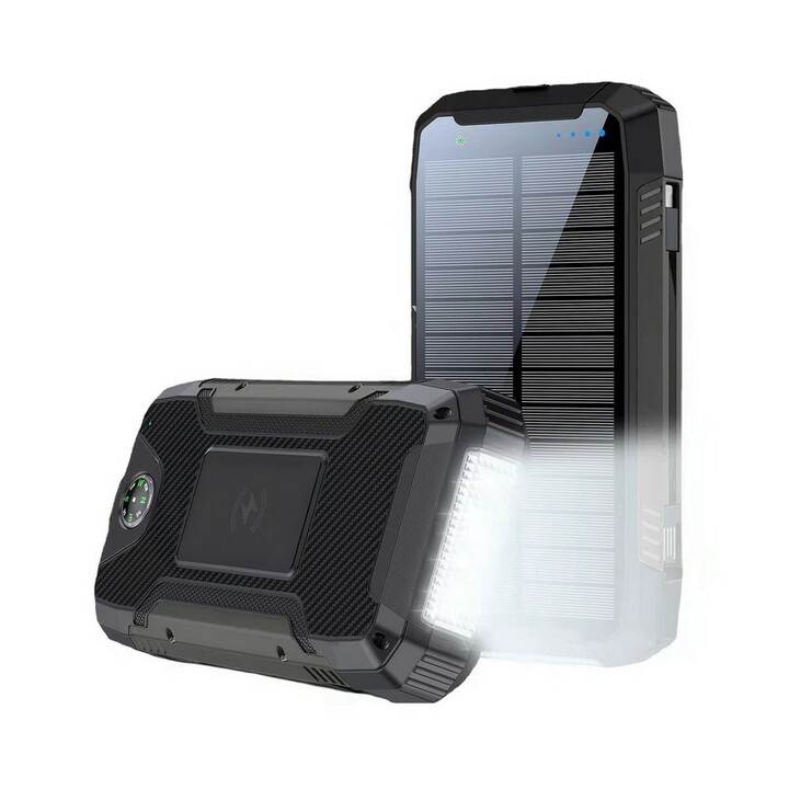 PowerNeed S20000Q Universal Mobile Device Charger Lightning, Solar, USB Wireless Charger Fast Charging Outdoor