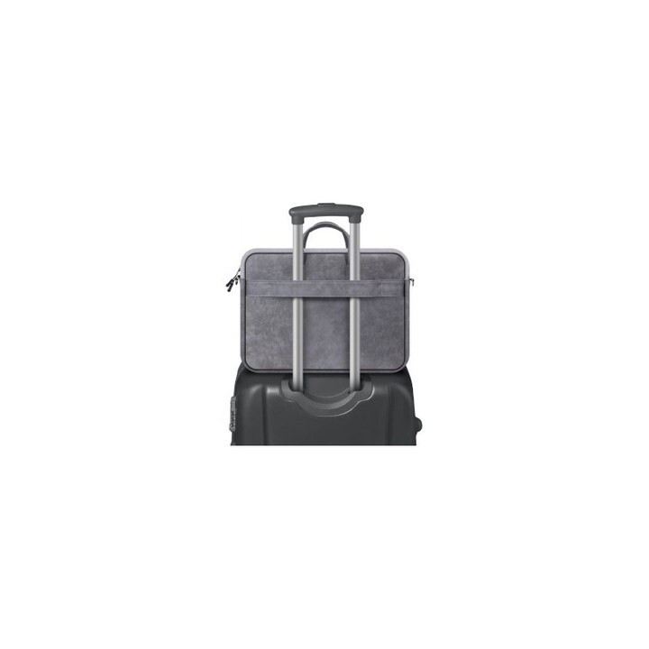 SAC EN CUIR SOLID DEFENDER GRIS 15.6