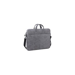 SAC EN CUIR SOLID DEFENDER GRIS 15.6
