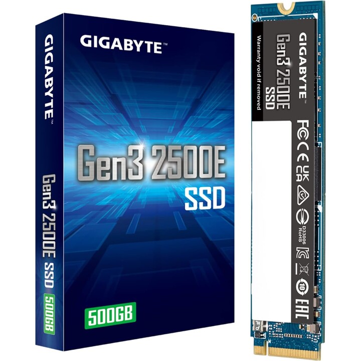 Disco SSD m.2 nvme 500gb gigabyte 2500e g3 2280