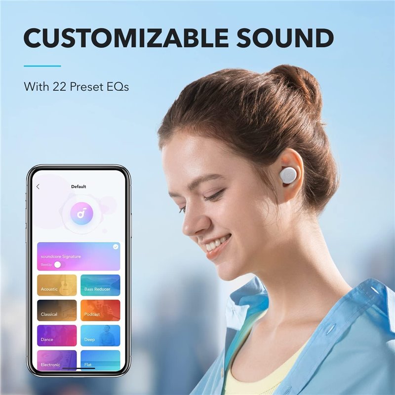 Auriculares Inalámbricos Soundcore A25i Blancos