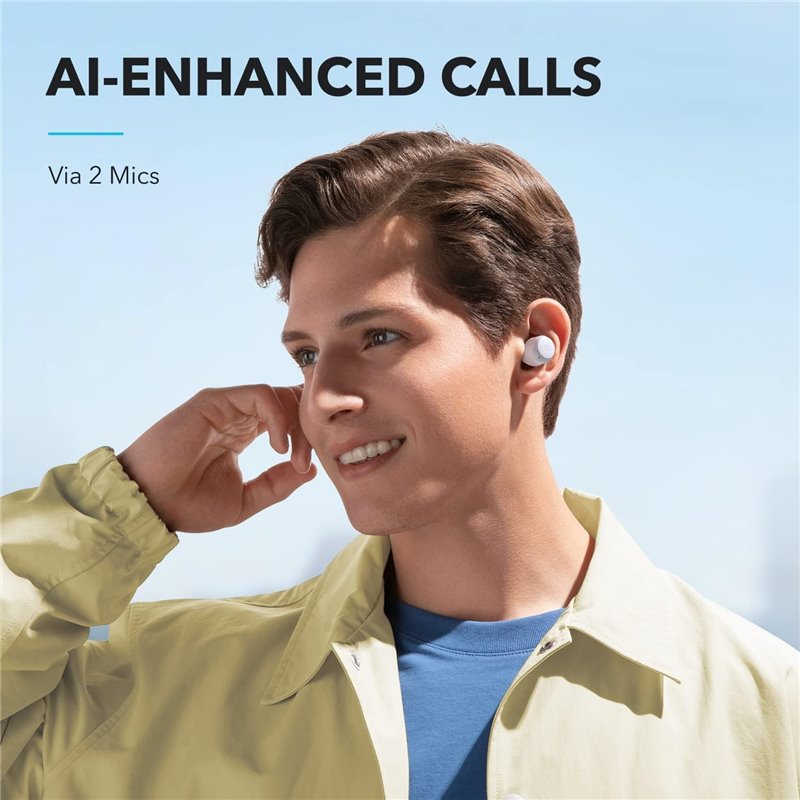Auriculares Inalámbricos Soundcore A25i Blancos