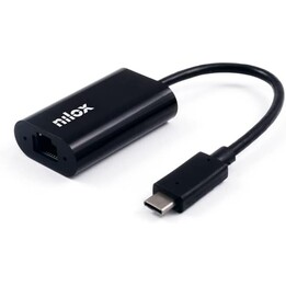 Tarjeta red nilox 10/100/1000 usb-c black