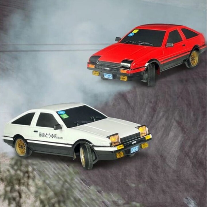 LD1801 AE86 1/18 2.4G (Gyro-Version) Drift Weiß - RC Auto
