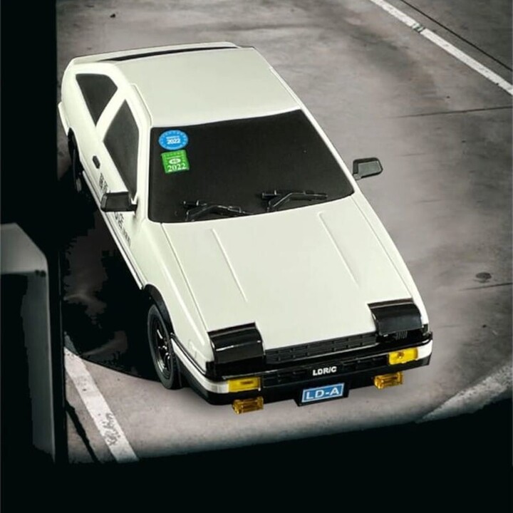 LD1801 AE86 1/18 2.4G (Gyro-Version) Drift Weiß - RC Auto