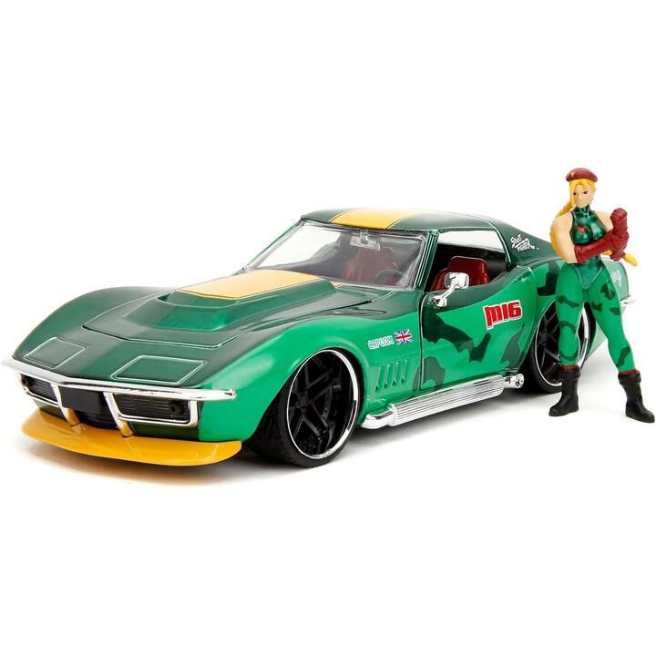 Auto Street Fighter 1969 Chevrolet with Cammy 1/24 Simba JADA Action Figure