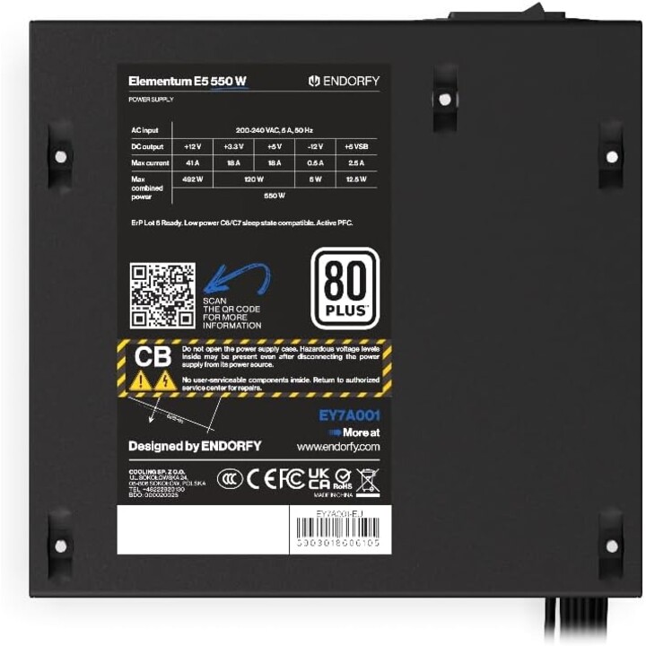 Power Supply ENDORFY Elementum E5 550W (EY7A001)