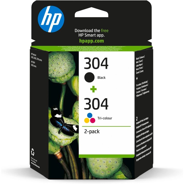HP 304 Multipack 2 Cartouches Noir/Tricolore